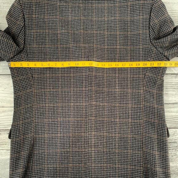Vintage Union Made Oscar De La Renta Houndstooth Wool Blazer Sport Coat - Picture 13 of 16